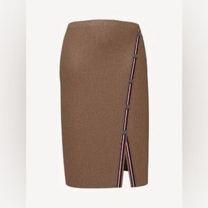 NWT Tommy Hilfiger Brown Knitted Midi Skirt